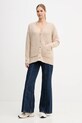 JOYINME kardigan z dodatkiem wełny Soft Whisper Kardigan.Soft.Whisper beżowy AW25