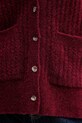JOYINME kardigan z dodatkiem wełny Soft Whisper Kardigan.Soft.Whisper bordowy