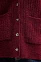 JOYINME kardigan z dodatkiem wełny Soft Whisper Kardigan.Soft.Whisper bordowy