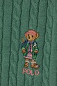 Dziewczynka Polo Ralph Lauren kardigan bawełniany dziecięcy 312919829006 zielony