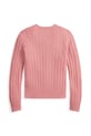 Πλεκτή ζακέτα Polo Ralph Lauren 313543047078 ροζ AW25