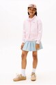 Dziewczynka Tommy Hilfiger kardigan bawełniany dziecięcy KG0KG08546.116.122.9BYA różowy