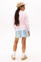 Tommy Hilfiger kardigan bawełniany dziecięcy różowy KG0KG08546.116.122.9BYA