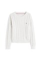 Dětský bavlněný svetr Tommy Hilfiger KG0KG08547.128.176.9BYA šedá AW25