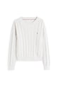 Tommy Hilfiger pulover de bumbac pentru copii KG0KG08547.128.176.9BYA gri AW25