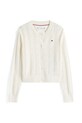Хлопковый кардиган Tommy Hilfiger KG0KG08677.128.176.9BYA бежевый AW25