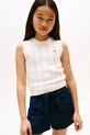 Βαμβακερό πουλόβερ Tommy Hilfiger λεπτό μπεζ KG0KG08723.9BYA
