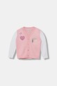 Guess cardigan copii imprimeu roz A5YR00.Z3GS0.9BYA