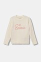 Guess sweter dziecięcy aplikacja beżowy K5YR04.Z3OI0.9BYA