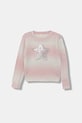 Guess sweter z domieszką wełny dziecięcy z domieszką wełny różowy K5YR07.Z3OQ0.9BYA
