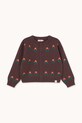 Tinycottons kardigan dziecięcy FLOWERS CARDIGAN AW25.101 brązowy AW25