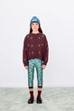 Tinycottons kardigan dziecięcy FLOWERS CARDIGAN brązowy AW25.101