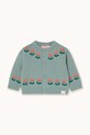 Tinycottons kardigan niemowlęcy FLOWERS BABY CARDIGAN Produkt niemowlęcy niebieski AW25.103