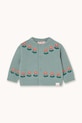Tinycottons kardigan niemowlęcy FLOWERS BABY CARDIGAN Produkt niemowlęcy niebieski AW25.103