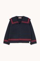 Tinycottons sweter dziecięcy STRIPES TINY CARDIGAN AW25.113 granatowy AW25