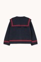 Dziewczynka Tinycottons sweter dziecięcy STRIPES TINY CARDIGAN AW25.113 granatowy