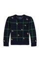 Παιδικό μάλλινο πουλόβερ Polo Ralph Lauren 312978877001 σκούρο μπλε AW25