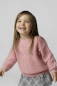Detský sveter Mayoral stredne hrubá ružová 4306.6K.Mini.9BYA