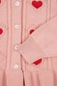 Детский хлопковый кардиган Konges Sløjd SOLEIL CARDIGAN GOTS розовый KS103980.9BYA
