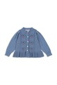 Детский хлопковый кардиган Konges Sløjd SOLEIL CARDIGAN GOTS средней плотности голубой KS103980.9BYA