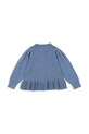 Детский хлопковый кардиган Konges Sløjd SOLEIL CARDIGAN GOTS KS103980.9BYA голубой AW25