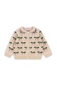 Παιδικό κάρδιγκαν Konges Sløjd BELOU KNIT COLLAR CARDIGAN μεσαίου πάχους μπεζ KS103712.9BYA