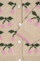 Παιδικό κάρδιγκαν Konges Sløjd BELOU KNIT COLLAR CARDIGAN μπεζ KS103712.9BYA