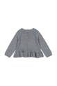 Konges Sløjd sweter z dodatkiem kaszmiru CATHY KNIT SWEATER KS103748.9BYA szary AW25