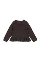 Konges Sløjd sweter z dodatkiem kaszmiru CATHY KNIT SWEATER KS103748.9BYA brązowy AW25