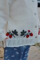 Παιδικό κάρδιγκαν Konges Sløjd MINIA FRILL CARDIGAN με μείγμα μαλλιού λευκό KS103913.9BYA