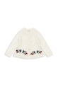 Konges Sløjd kardigan dziecięcy MINIA FRILL CARDIGAN KS103913.9BYA biały AW25