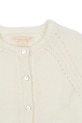 Konges Sløjd kardigan dziecięcy MINIA FRILL CARDIGAN biały KS103913.9BYA