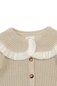 Κοριτσίστικα Παιδική βαμβακερή ζακέτα Donsje Zoila Cardigan 4108200 μπεζ