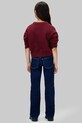 Calvin Klein Jeans sweter z dodatkiem wełny dziecięcy IG0IG03048.9BYA bordowy