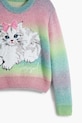 Fete Desigual pulover copii 25WGJF03 turcoaz