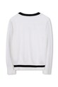 Dziewczynka Karl Lagerfeld sweter z domieszką kaszmiru dziecięcy Z30936.156.162 biały