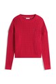 Дитячий бавовняний светр Tommy Hilfiger KG0KG08848.9BYA рожевий AW25