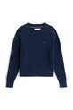 Dječji pamučni pulover Tommy Hilfiger KG0KG08848.9BYA mornarsko plava AW25
