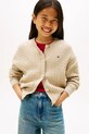 Tommy Hilfiger kardigan bawełniany dziecięcy pozostałe beżowy KG0KG09076.9BYA