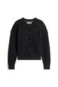 Detský bavlnený kardigan Tommy Hilfiger KG0KG09076.9BYA čierna AW25