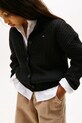 Dievča Detský bavlnený kardigan Tommy Hilfiger KG0KG09076.9BYA čierna