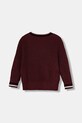 Guess sweter z dodatkiem wełny dziecięcy J5BR23.Z1152.9BYA bordowy AW25