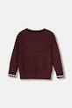 Guess pulover de lână pentru copii J5BR23.Z1152.9BYA burgundia AW25