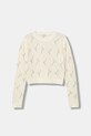 Guess sweter z wełną dziecięcy cienka beżowy J5BR28.Z0870.9BYA
