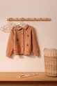 Καρδιγκάν με προσθήκη μαλλιού για παιδιά Liewood Jane Knit Cardigan πορτοκαλί LW20306.9BYA