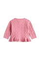 Tommy Hilfiger kardigan niemowlęcy KN0KN02110.9BYA różowy AW25