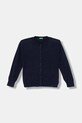 Dětský kardigan United Colors of Benetton tenká námořnická modř 19DKC500Y.G.seasonal
