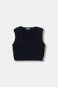 United Colors of Benetton vestă copii uni bleumarin 1D32C108Y.G.seasonal
