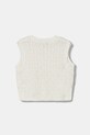United Colors of Benetton vestă copii 1D32G1011.P.seasonal alb AW25