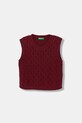 United Colors of Benetton vestă copii uni burgundia 1D32G1011.P.seasonal